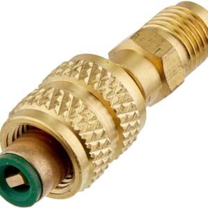 Senville R410A Adapter 5/16" SAE Female to 1/4" SAE Male Vacuum Service Port for Mini Split Air Conditioners